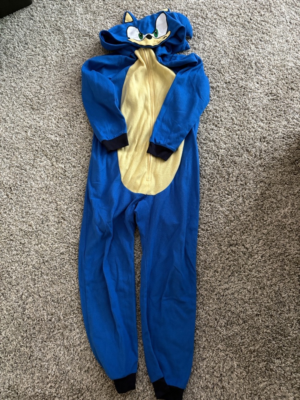 Sonic the Hedgehog Blue & Cream Character Hooded Kids Sleep Sack Onesie